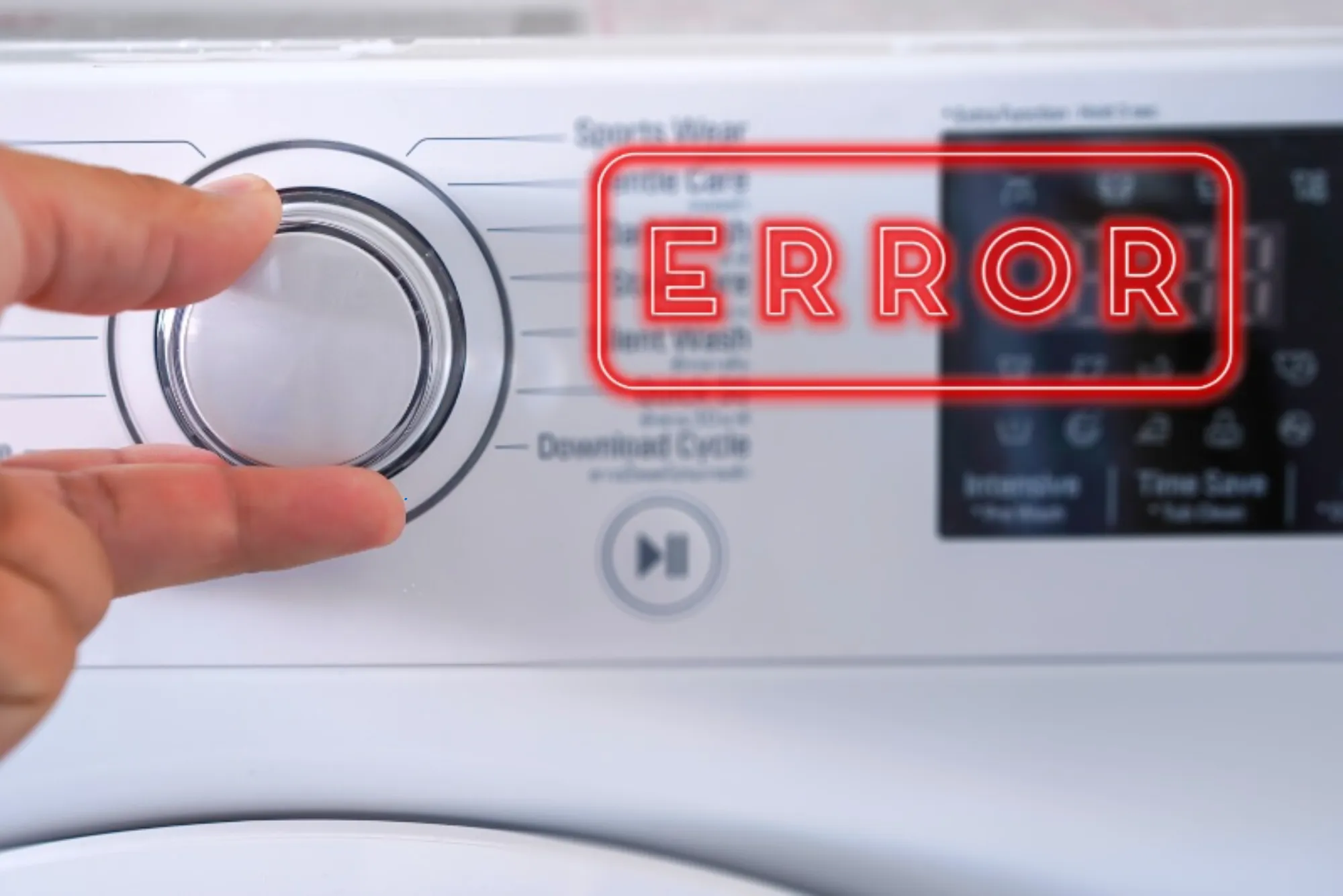 Why Washing Machine Displays Error Codes
